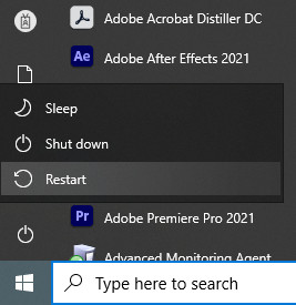 Restart Windows