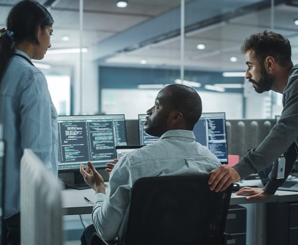 Programmers Collaborating Software Development