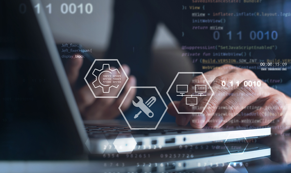 It Support Tools Hand Coding Laptop